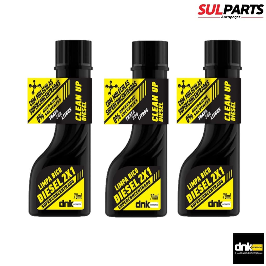 Aditivo limpa bico DNK clean UP superconcentrado Diesel 3 unidades