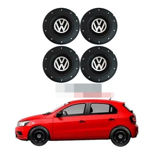 Calota Amarok Central Vw Fiat Gm para roda de ferro o jogo com 4 emblemas resinados LEIA O ANUNCIO