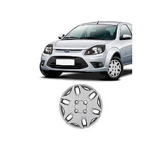 CALOTA ARO 14 MODELO KA 11/12 APLICACAO LINHA FORD PRATA CUBO BAIXO FIXACAO PARAFUSO