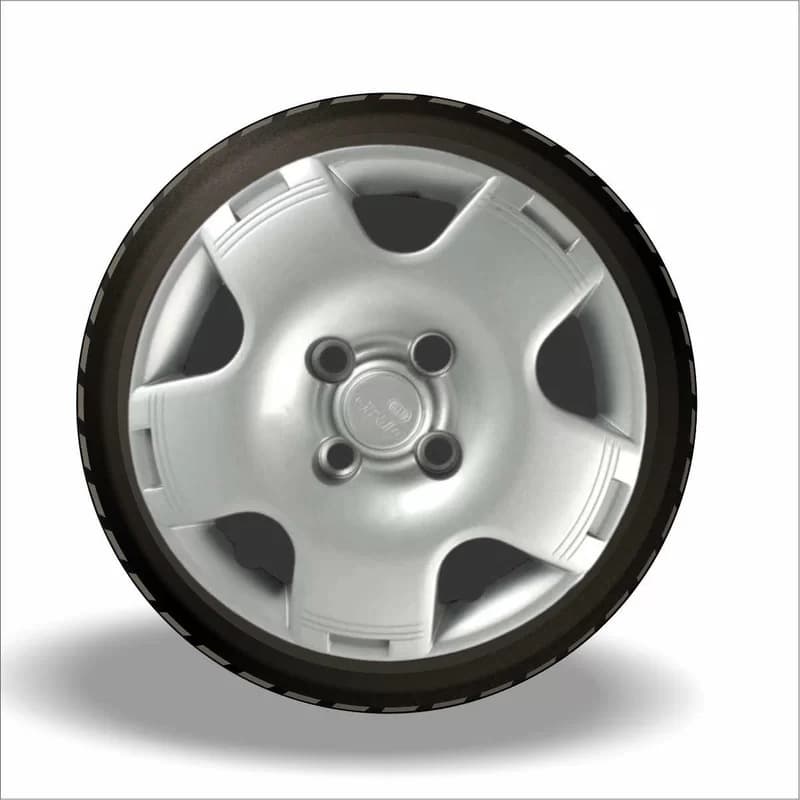 CALOTA ARO 13 MODELO GOL GIV 06 APLICACAO LINHA VW PRATA CUBO ALTO FIXACAO PARAFUSO GRID 060CAPTAU