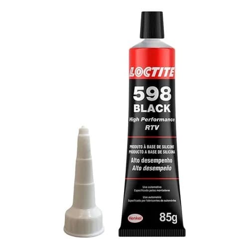 Cola Silicone Adesivo Junta Loctite Black 598 Preta 85g