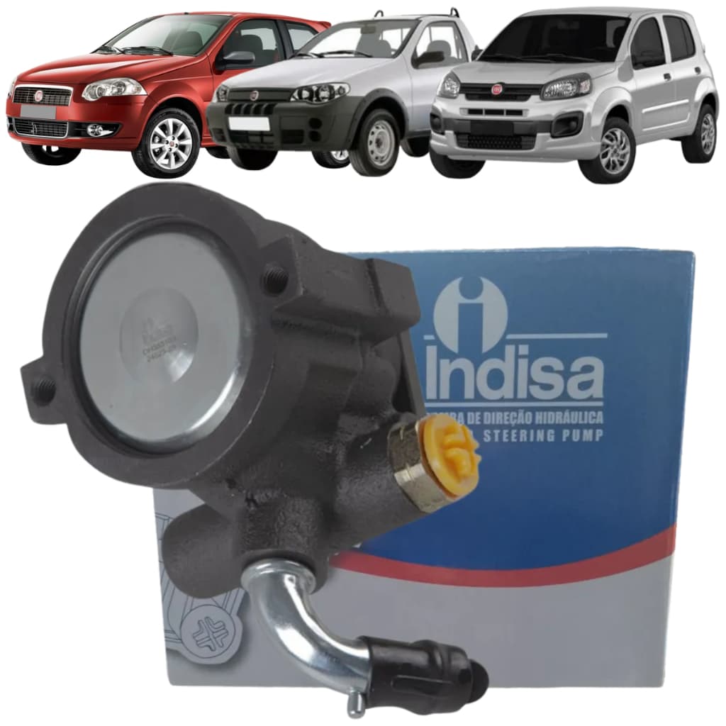 Bomba de Direção Hidráulica Indisa Fiat Uno Palio Doblo Siena Strada 1.0 1.3 1.4