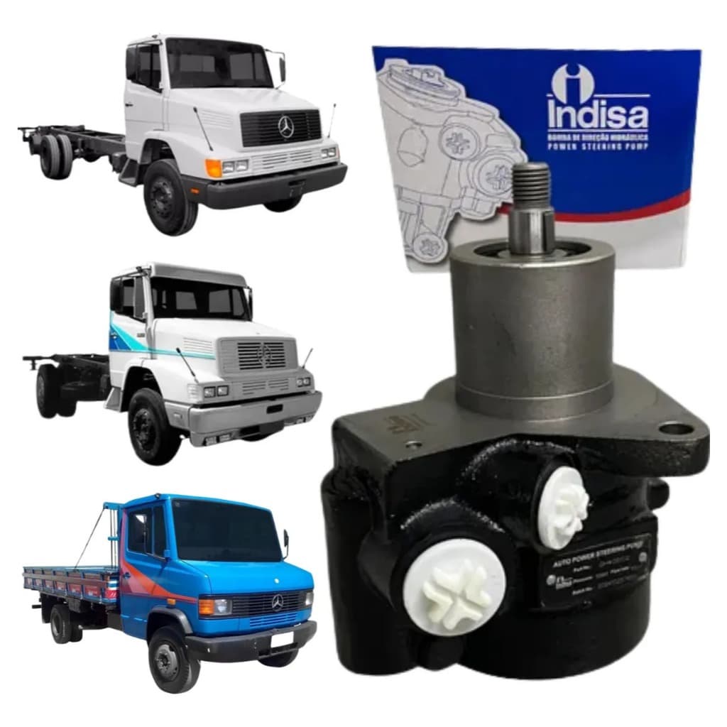 Bomba de Direção Hidráulica Indisa Para Caminhões Mercedes Benz L1218 1113 1313 1418 2318 1621 1414