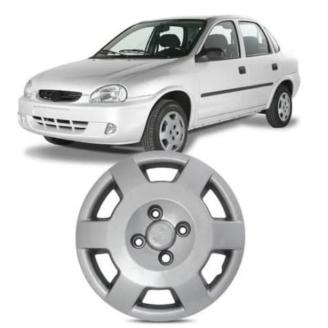 CALOTA ARO 13 MODELO CORSA CLASSIC 02/03 APLICACAO LINHA GM PRTA CUBO BAIXO FIXACAO PARAFUSO