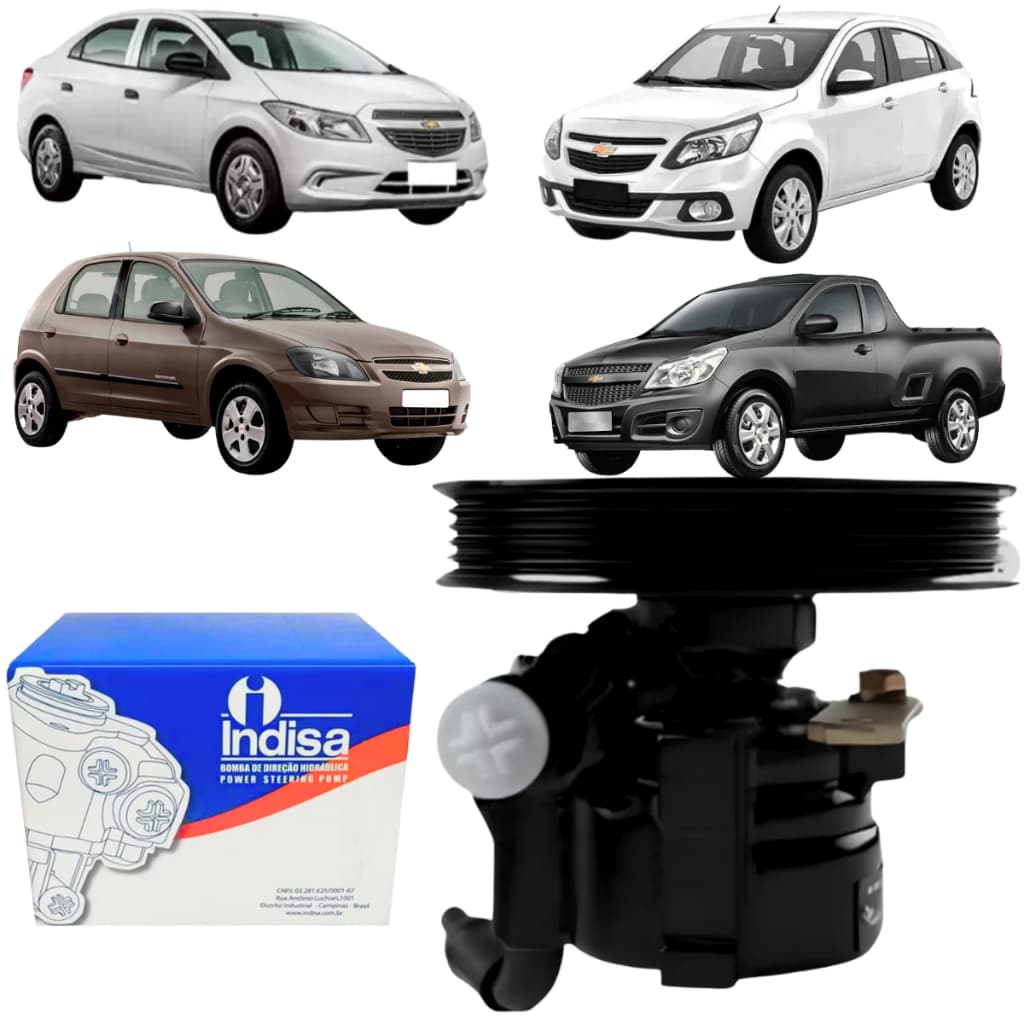 Bomba de Direção Hidráulica Para Chevrolet Agile Corsa Celta 1.0 2009 Até 2014 Original Indisa