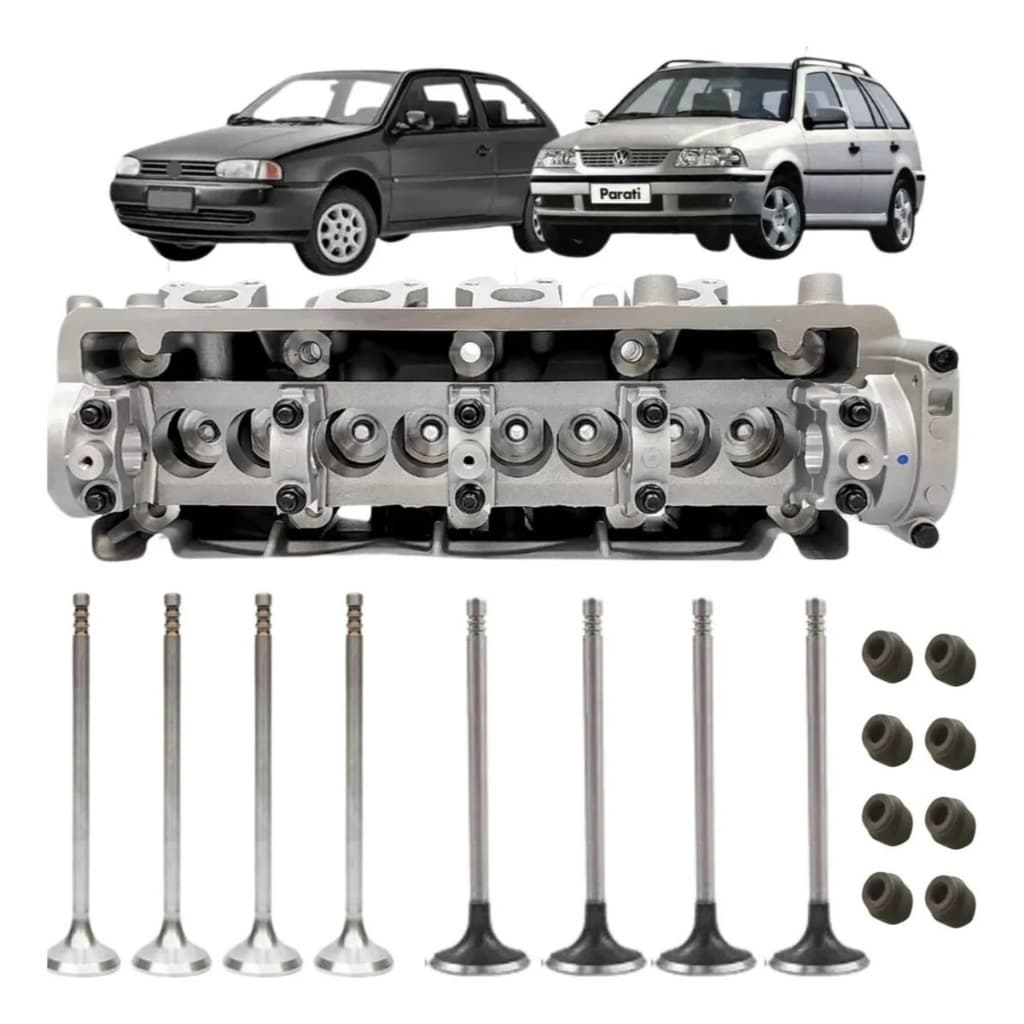 Cabeçote Com Válvulas Para Gol Parati At/mi 1.0 8v 1996 Até 2002