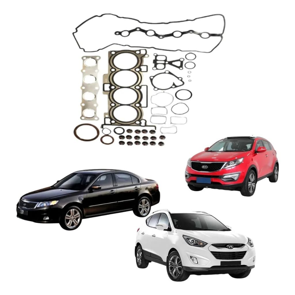 Jogo Junta Motor Com Retentores Para Kia Magentis Optima 2.0 16v G4kd 08 A 09