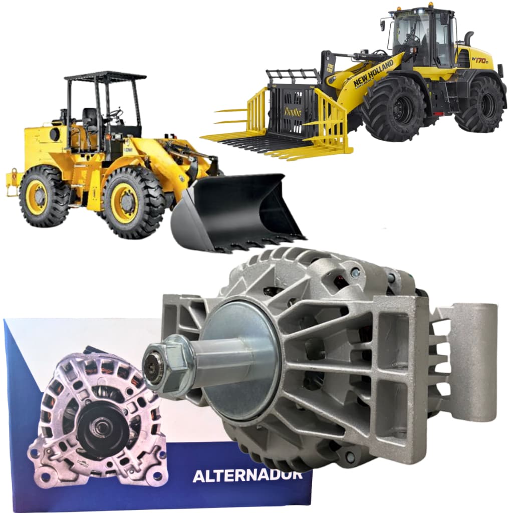 Alternador 70a 24v Motor Cummins QSB 4.5 Pá Carregadeira New Holland Case Hyundai Empilhadeira