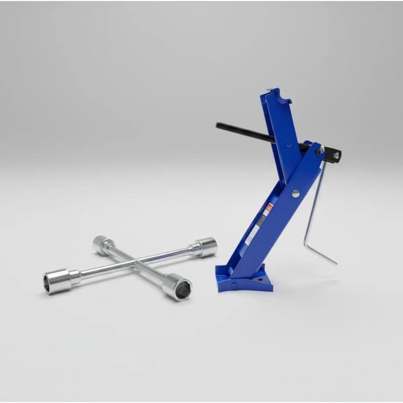 Kit Macaco Joelho Chave de Roda Cruz 17 19 21 23 MM Automotivo Carros De Passeio Estepe