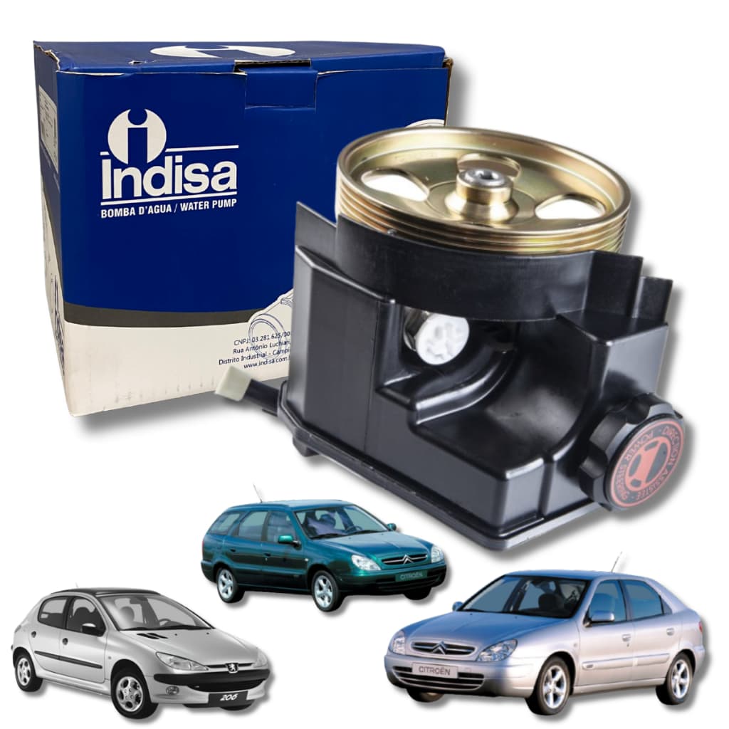 Bomba de direção Hidráulica C/Polia Para Veículos Citroen: Xsara 1.6 Xsara break e Peugeot: 206 1.4/1.6 207 produto novo