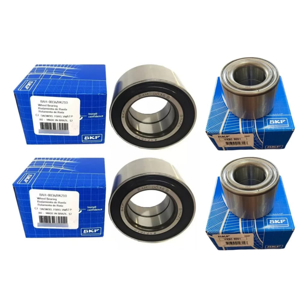 Kit Rolamento 4 Rodas Ford Fiesta Ecosport Focus Sem Abs