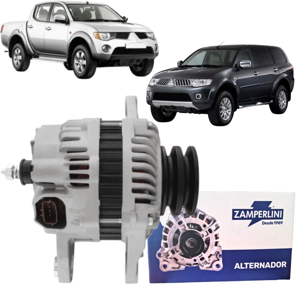 Alternador 90a 12v Sem Bomba De Vácuo Para Mitsubishi L200 Triton Pajero 3.2 2008 Em Diante
