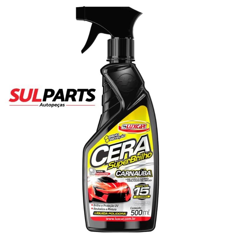 Cera Líquida Super Brilho Com Carnaúba Luxcar 500 ML