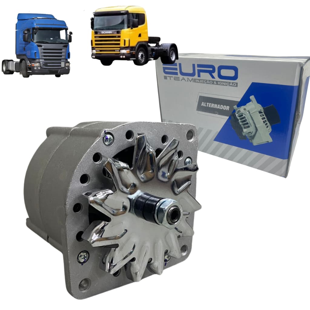 Alternador 24v 55a Linha Pesada Scania Serie 94 F94 L94 114 124 144 Motor Cummins N855 NT855C