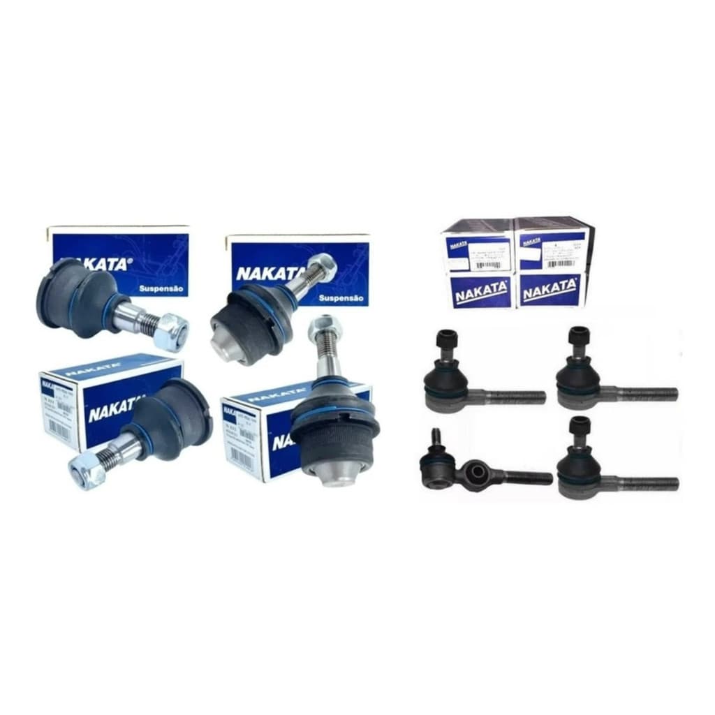 Kit 4 Pivo +4 Terminal Direçao Origina Nakata Fusca Brasilia