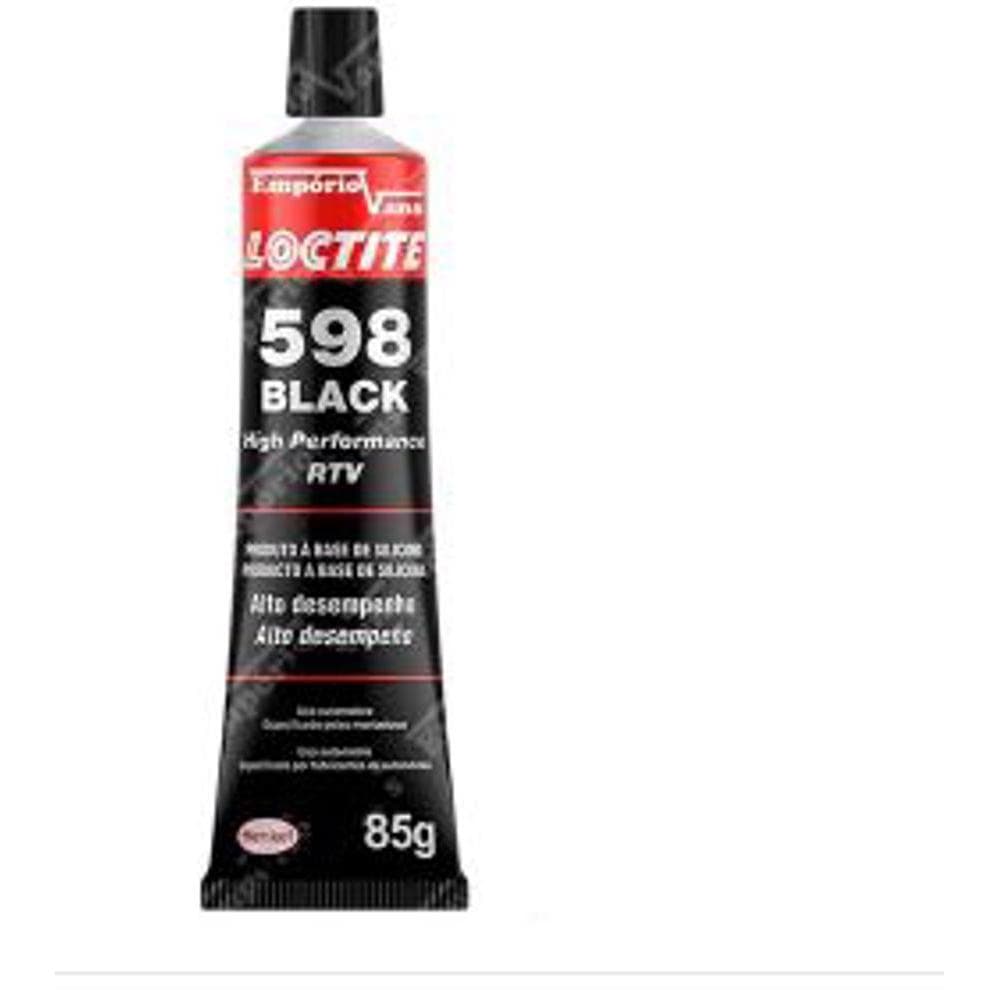 Cola Silicone Adesivo Junta Loctite Black 598 85g