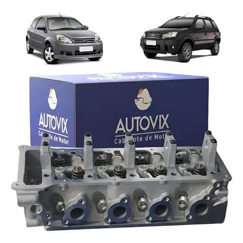 Cabeçote Assentado Montado Zetec Para Ford Fiesta, Courier, Ecosport, Ka, Focus 1.6 8v Flex 109.30mm