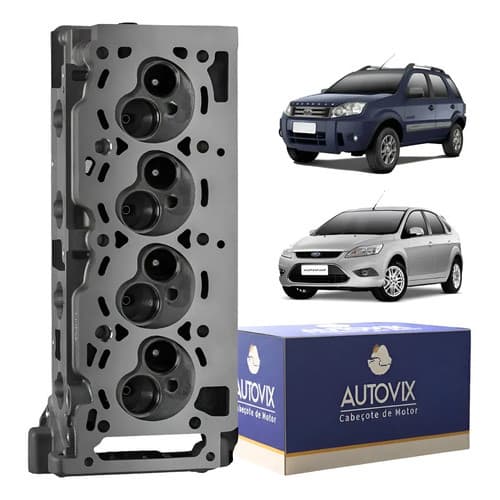 Cabeçote Assentado Montado Para Ford Fiesta, Courier, Ecosport, Ka, Focus 1.6 Zetec Gasolina 110mm