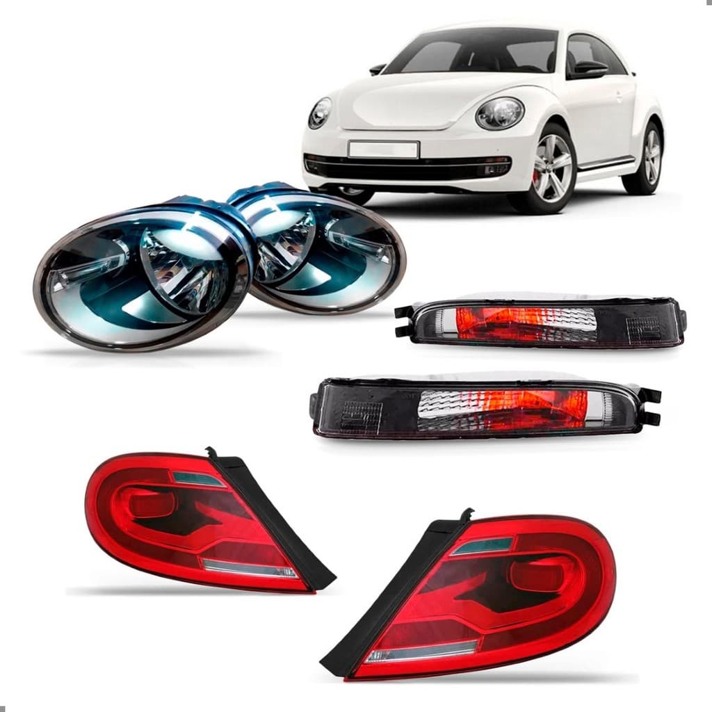 Kit Iluminação para Fusca 2013 a 2016 Farois e Lanternas