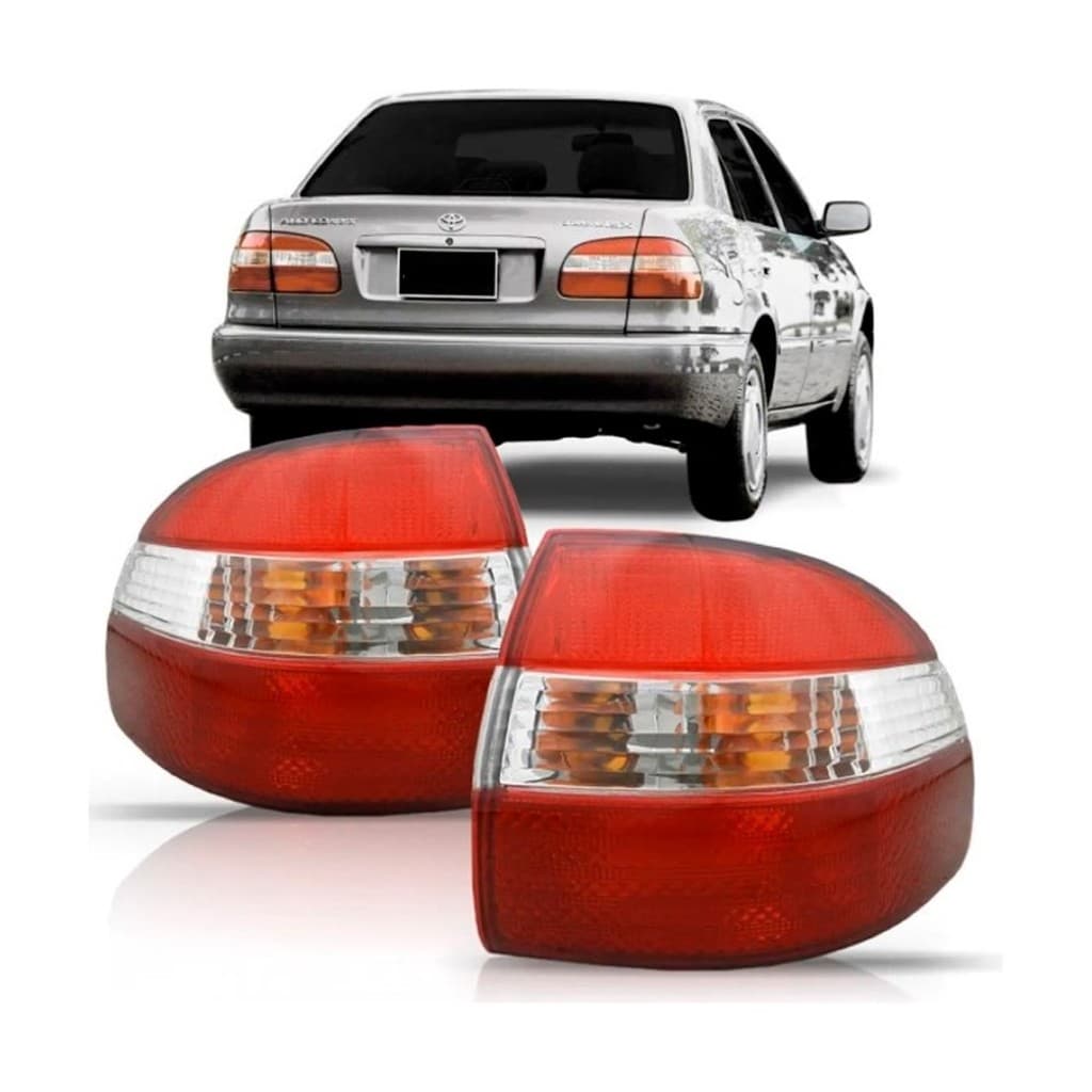 KIT Lanterna Traseira Canto Para Corolla 1998 A 2001 2002<BR>