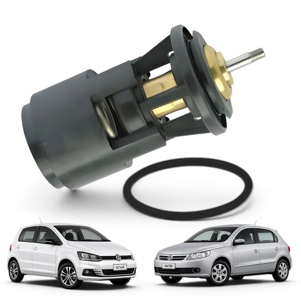 Válvula Termostática Gol G4 G5 G6 G7 1.0/1.6 8v Ea111 Fox Polo Golf 80ºC