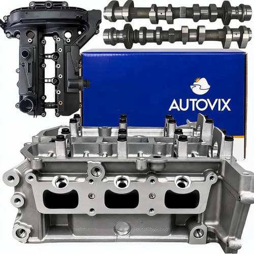 Cabeçote com tampa válvula e eixo comando Para Ford Ka 1.0 3cil 12v 2015 até 2021