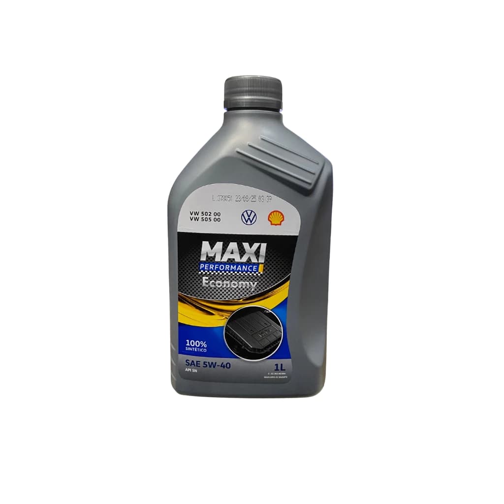 Óleo 5w40 - Kit Troca Óleo - Shell Maxi Original VW - com homologações VW 502.00 e VW 505.00 - Motor EA 111 MPI E MSI 1.0 OU 1.6  + Filtro De Óleo + Etiqueta de troca