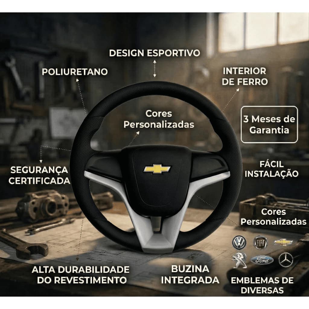 Volante Celta Corsa Classic Prisma Wind Kadett Astra Vectra