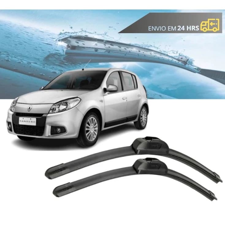 Par Palheta Limpador Parabrisa Renault Sandero 2007 a 2014