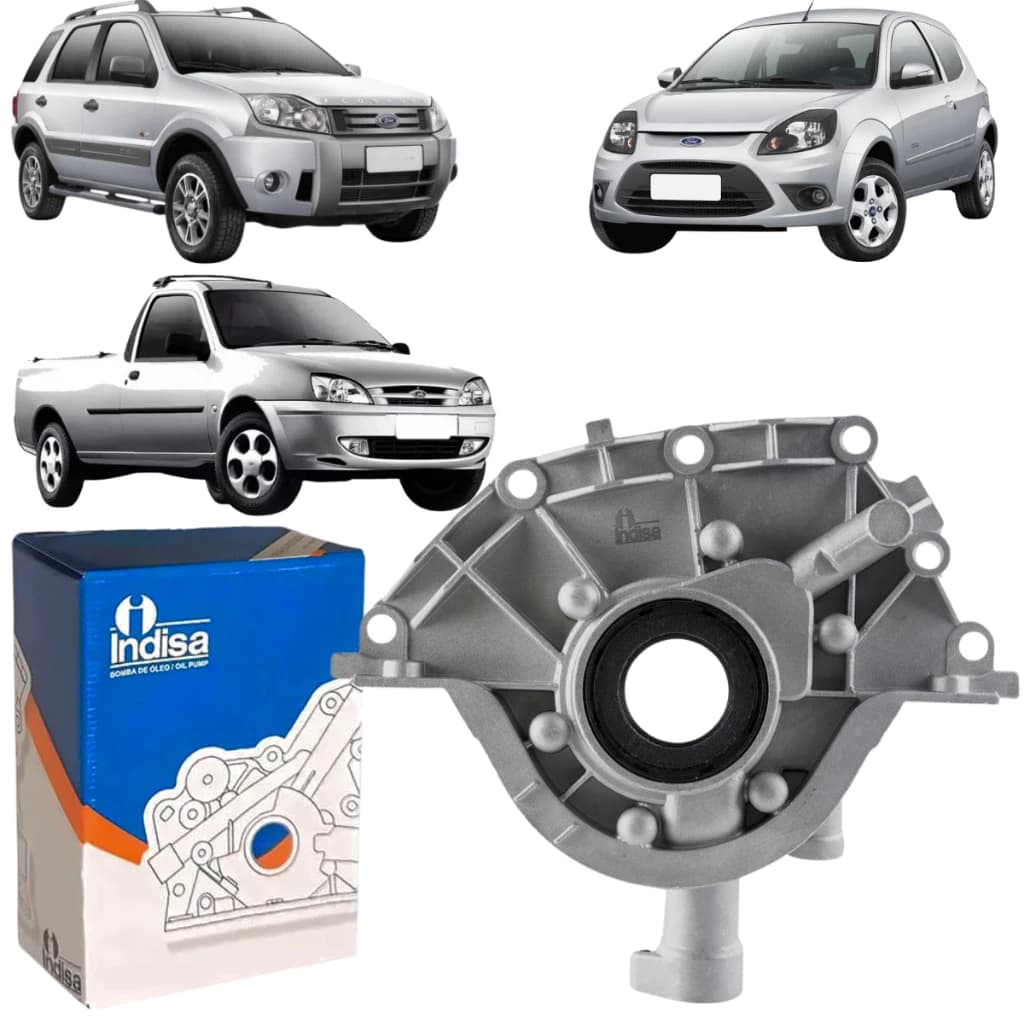 Bomba de óleo indisa Motor Zetec Rocam Para Ford Ecosport Courier Fiesta Ka Focus Escort 1.0 1.6 1999 Até 2014