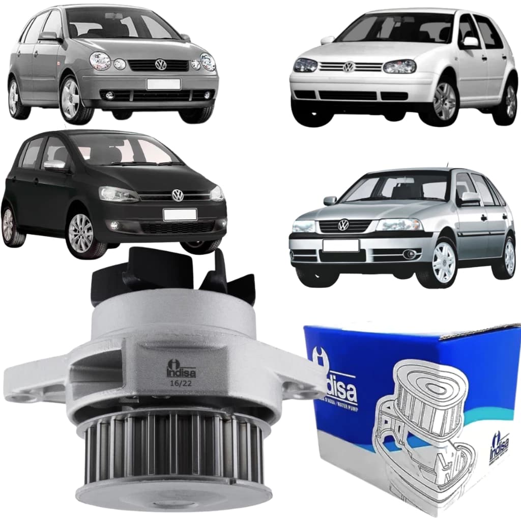 Bomba D'água Motor Gol G2 G3 G4 G5 1.0 8v At Power Ea111 Geração Flex Original Indisa