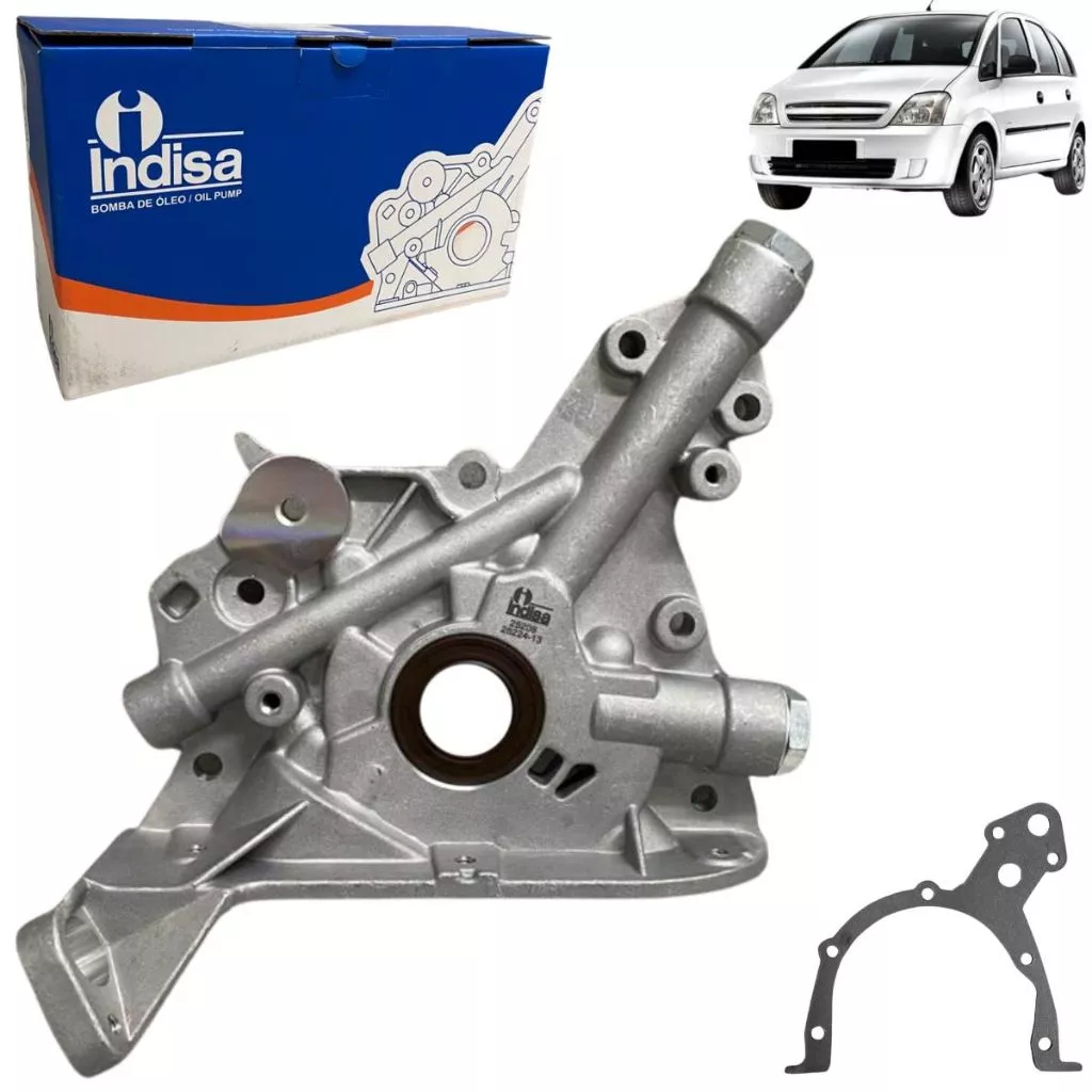 Bomba De Óleo Para Chevrolet Meriva Mpfi 1.8 8v e 16V 2002 Até 2009 Original Indisa 25208