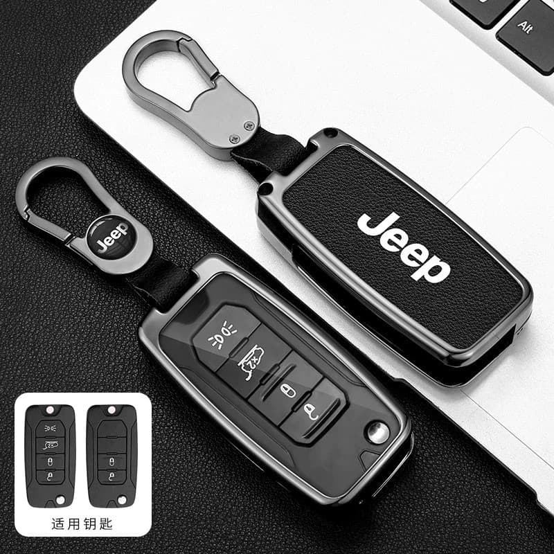 Capa da Chave De Carro Em Liga De Zinco para o Jeep Renegade