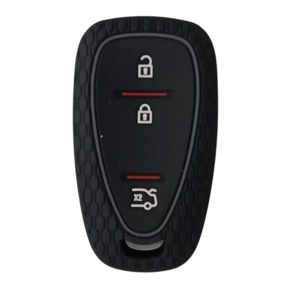 Capa chave preta 3 botões ACESSÓRIOS CHEVROLET Ref 98554244